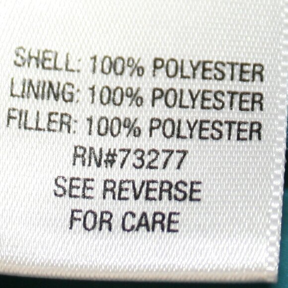 CROFT & BARROW Vest Quilted Gorpcore Suede Puffer Teal Blue Green PM - Picture 6 of 12